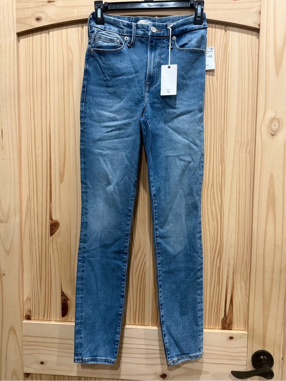 Good American Women's Skinny Jeans in Blue Wash,‎ NWT, Size 4